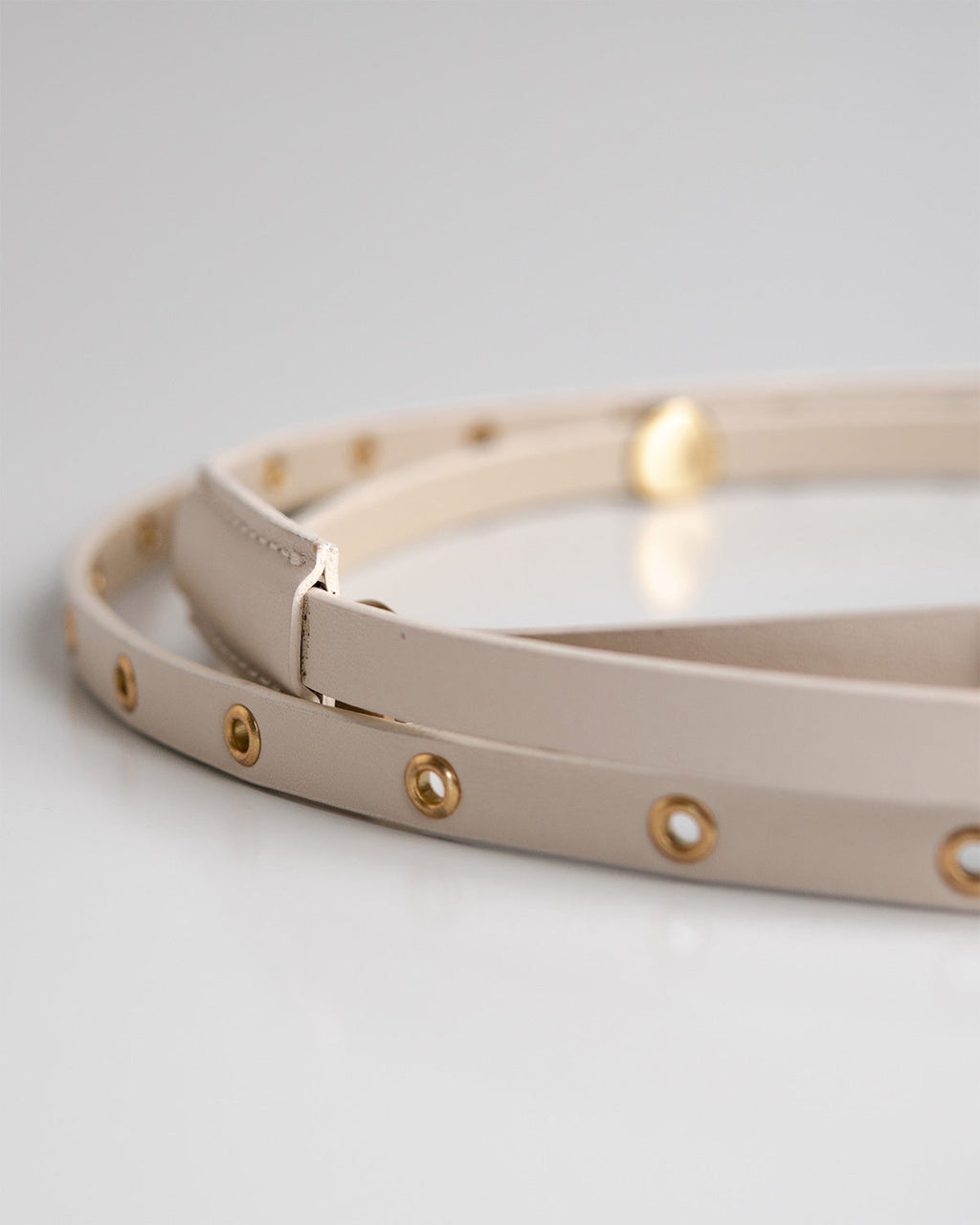 Cinto Carolina Couro Off White WOOW