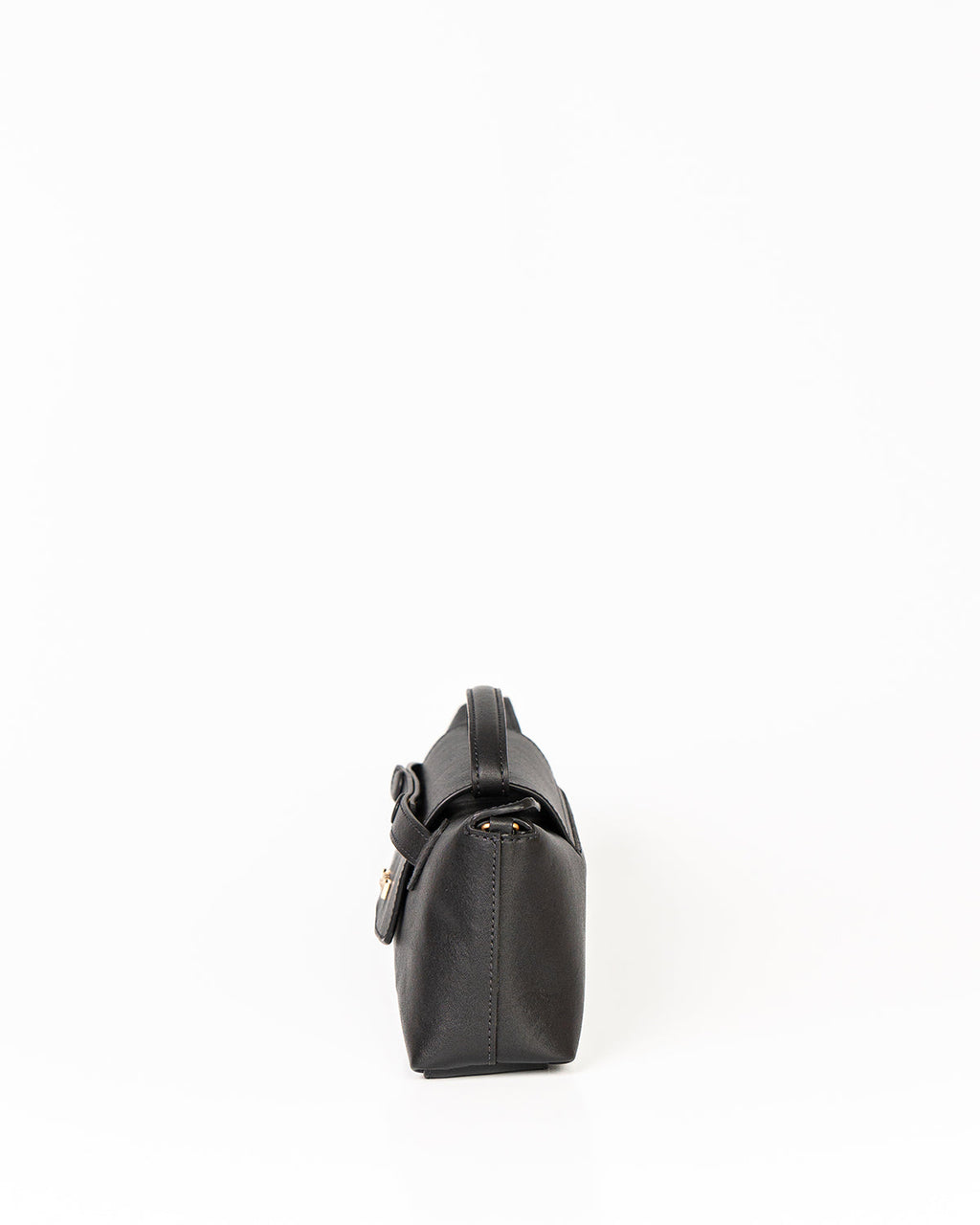 Bolsa Baguette Inez em Couro Preto WOOW