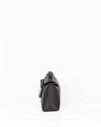 Bolsa Baguette Inez em Couro Preto WOOW