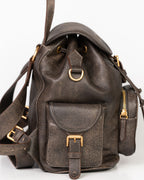 Bolsa Mochila Artemis em Couro Grey WOOW