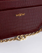 Bolsa Média Margô Couro Bordô WOOW