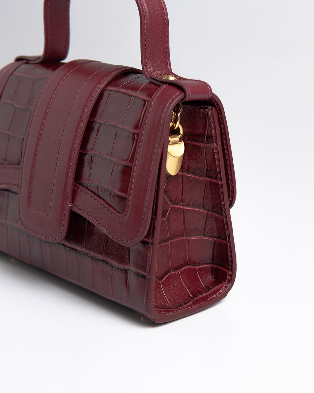 Bolsa Pequena Sophia Couro Bordô WOOW