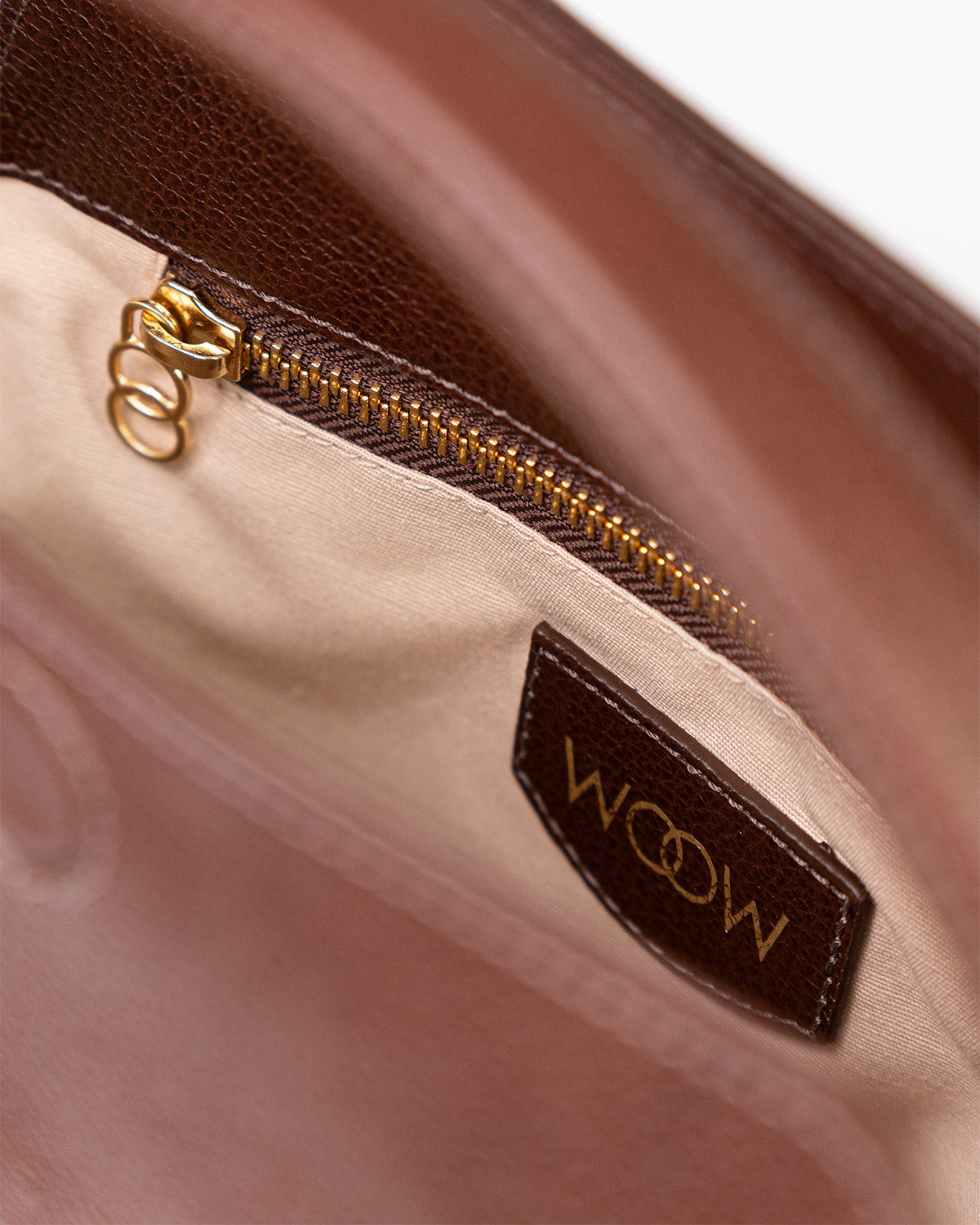 Bolsa Média Clarice em Couro Chocolate WOOW