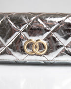 Bolsa Média Serena Couro Metalizado Silver WOOW