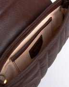 Bolsa Média Agatha Couro Café WOOW