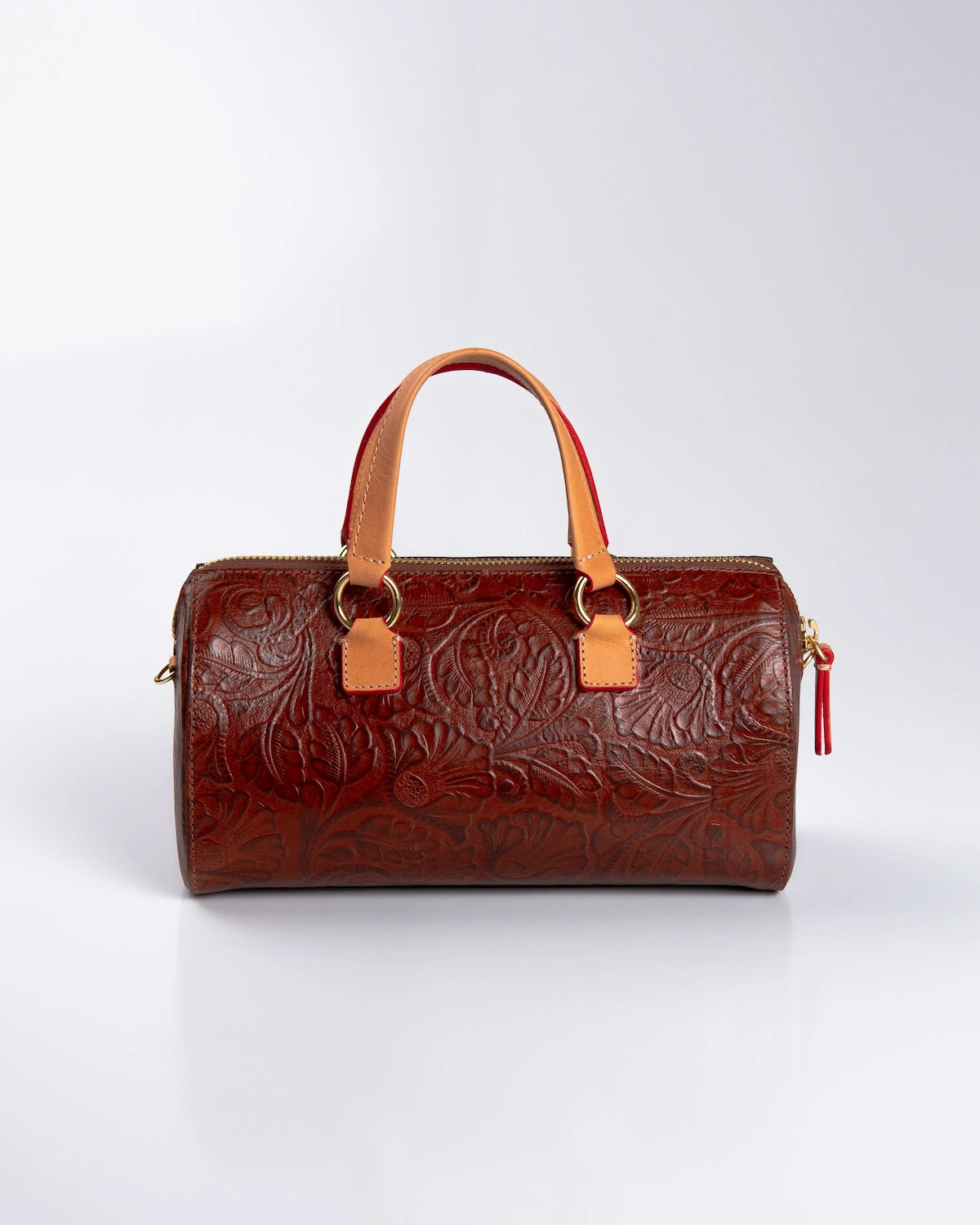 Bolsa Média Flora Couro Ambar WOOW