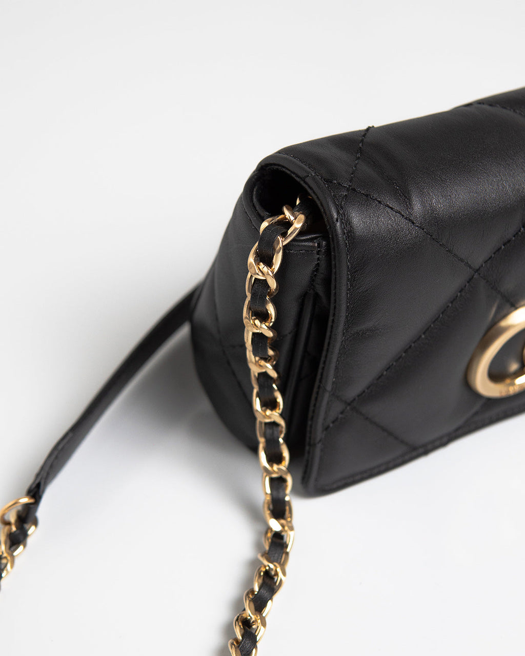 Bolsa Pequena Bella Serena Couro Preto WOOW