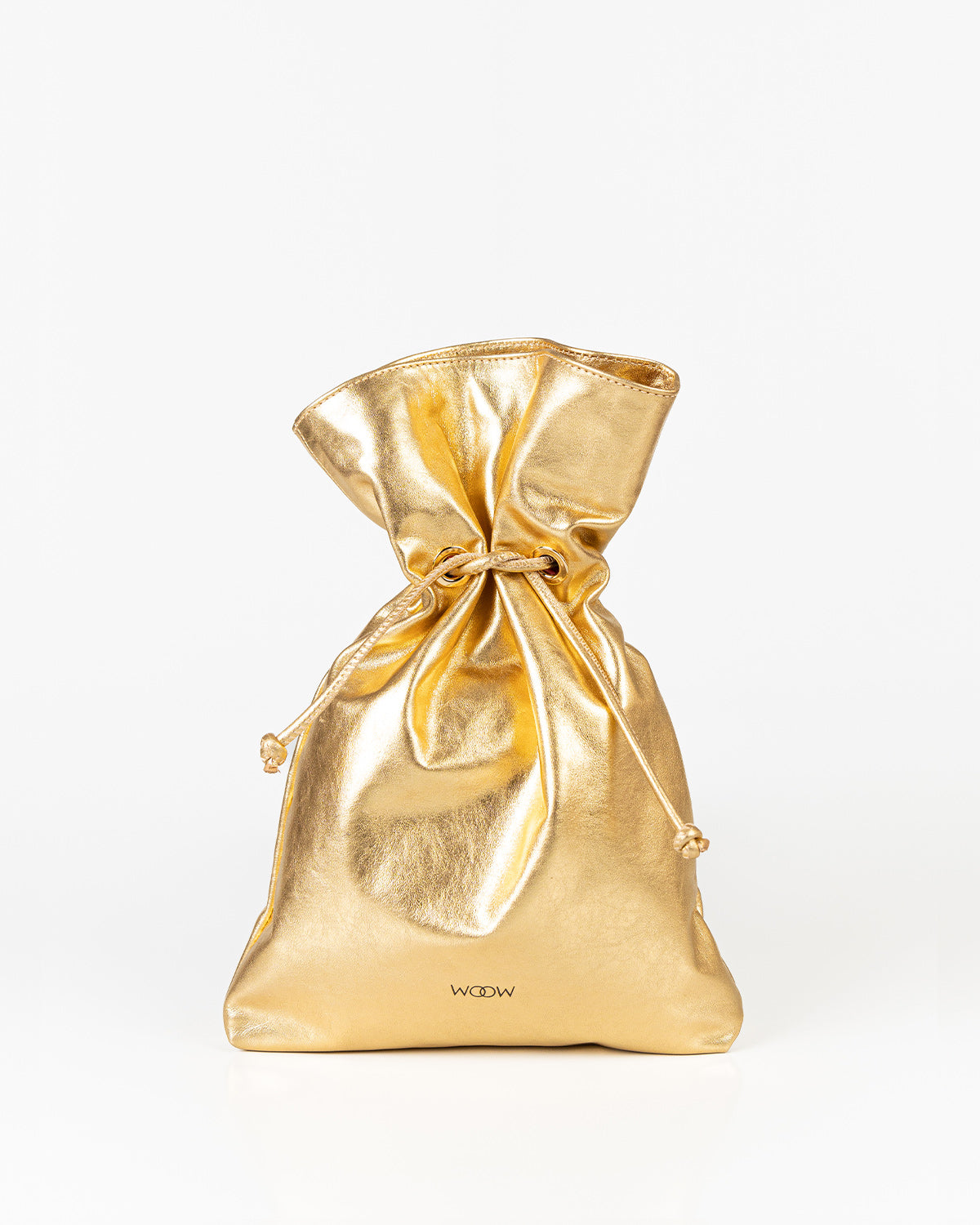 Bolsa Média Rafa Couro Gold WOOW
