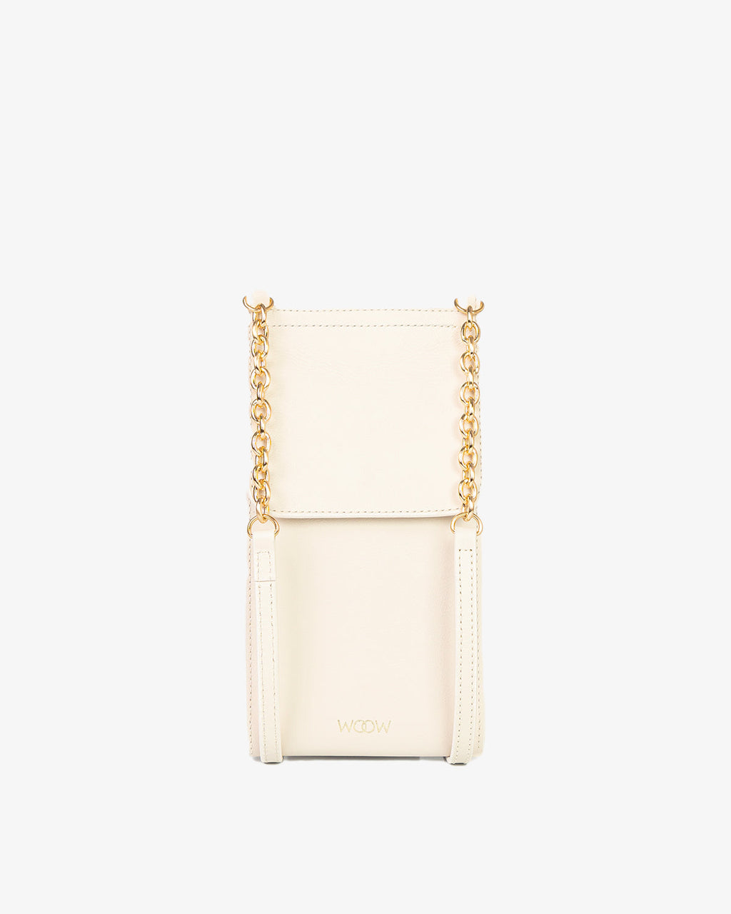 Porta Celular Jade Couro Off White WOOW