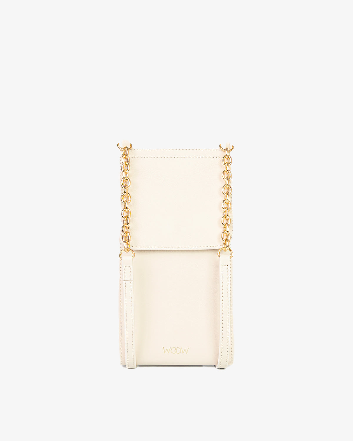 Porta Celular Jade Couro Off White WOOW