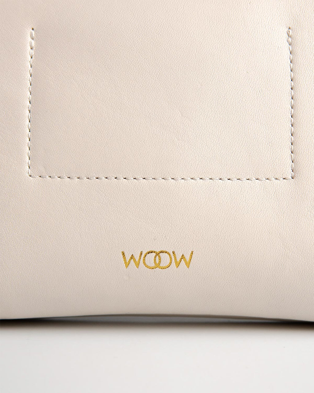 Bolsa Pequena Aya Couro Off White WOOW