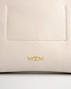Bolsa Pequena Aya Couro Off White WOOW
