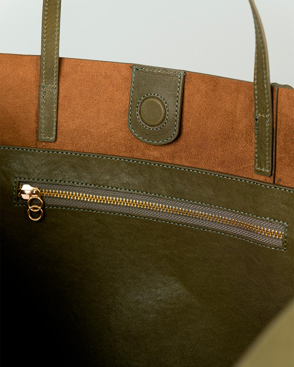 Bolsa Tote Grande Milano Couro Verde Forest WOOW