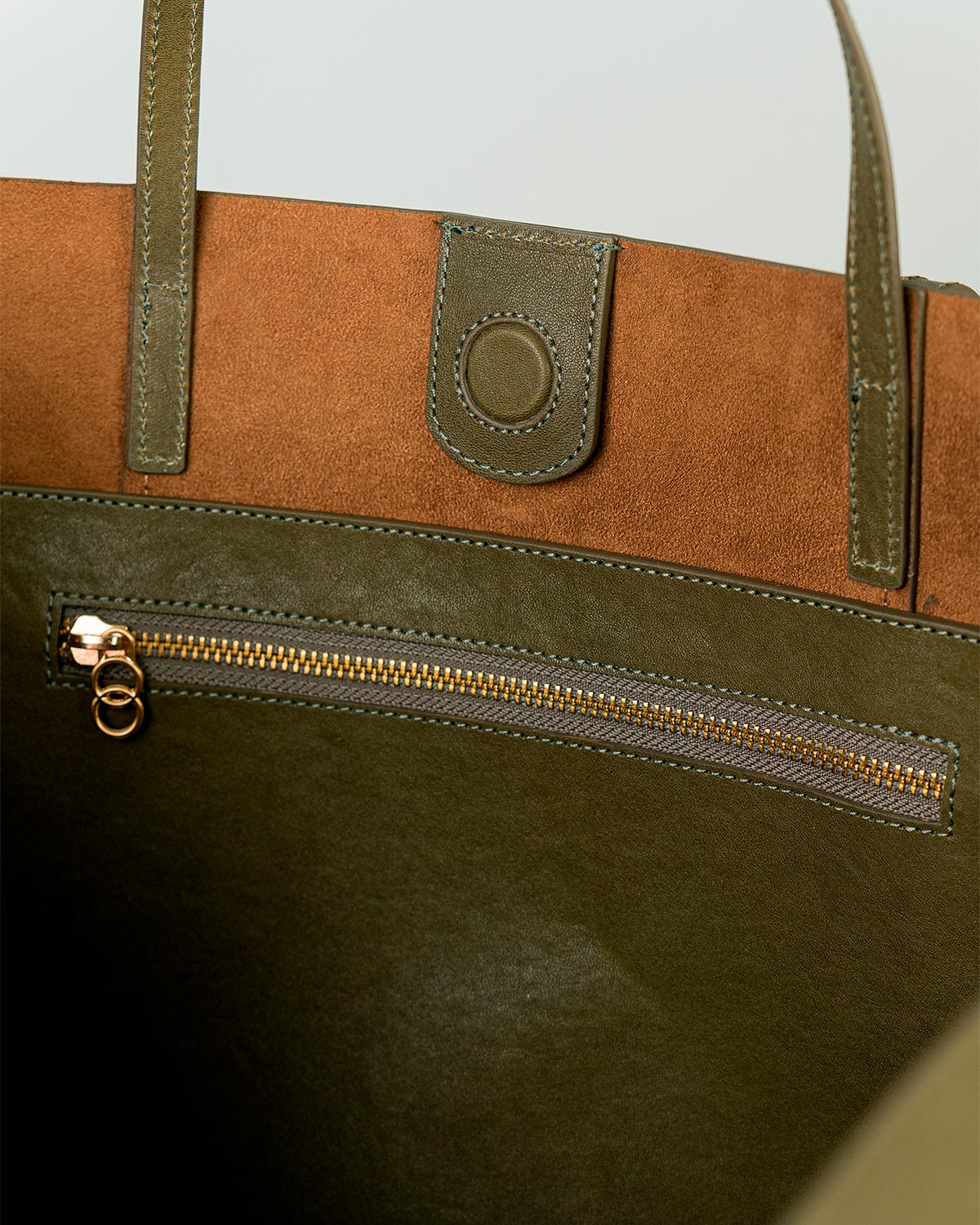 Bolsa Tote Grande Milano Couro Verde Forest WOOW