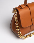 Bolsa Pequena Aurora Couro Caramelo WOOW