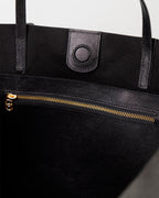 Bolsa Tote Grande Milano Couro Preta WOOW