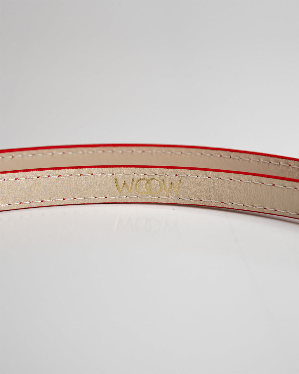 Cinto Vitoria Couro Vermelho WOOW