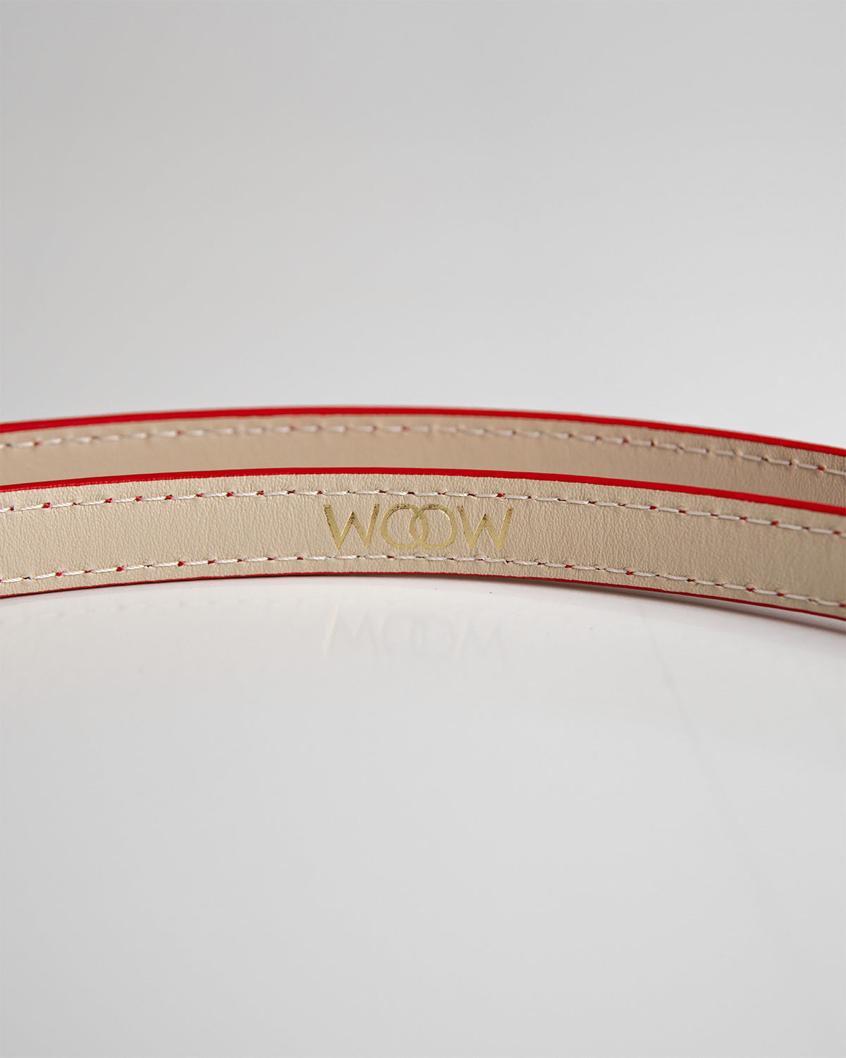 Cinto Vitoria Couro Vermelho WOOW