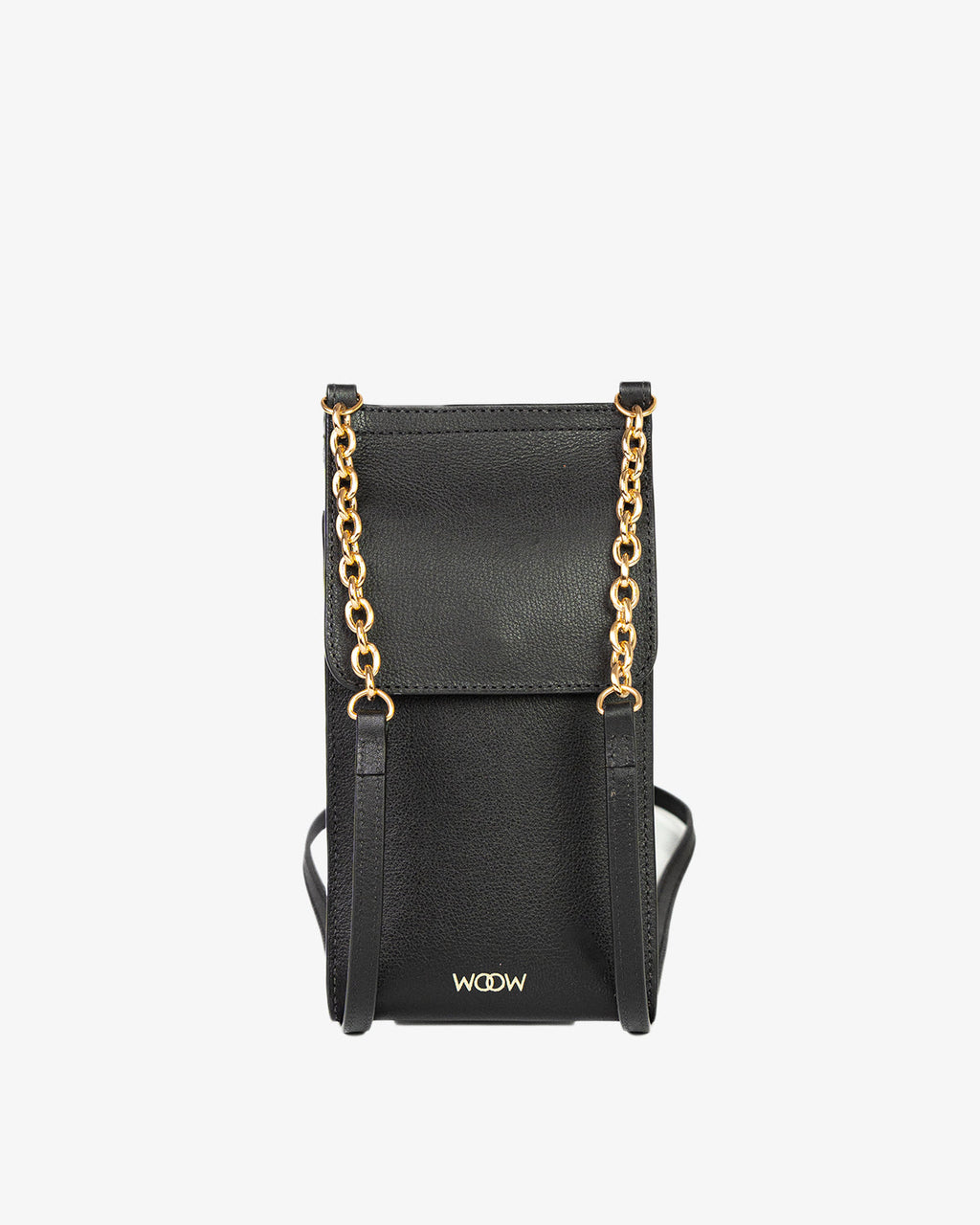 Porta Celular Jade Couro Preto WOOW