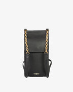 Porta Celular Jade Couro Preto WOOW