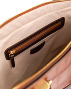 Bolsa Tote Gaia Couro Giant Croco Camel WOOW