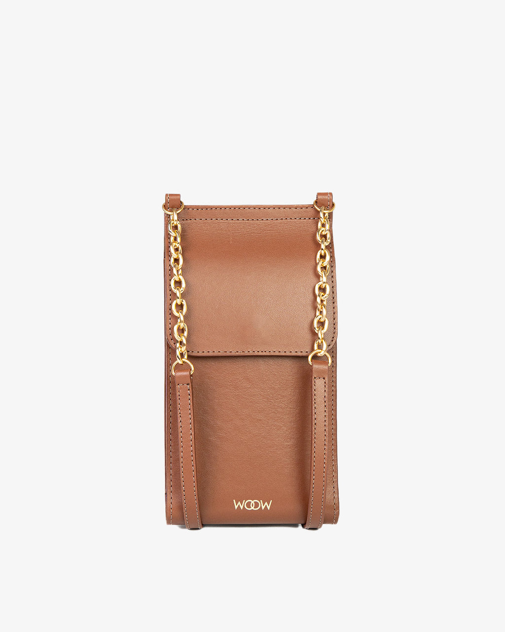 Porta Celular Jade Couro Marrom WOOW