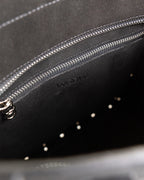 Bolsa Tote Vertical Giulia Couro Camurça Preto WOOW