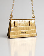 Bolsa Micro Camila com Cinto Couro Gold WOOW