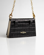 Bolsa Micro Camila com Cinto Couro Preto WOOW