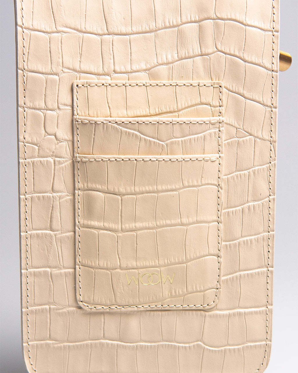 Porta Celular Luna Couro Off White WOOW