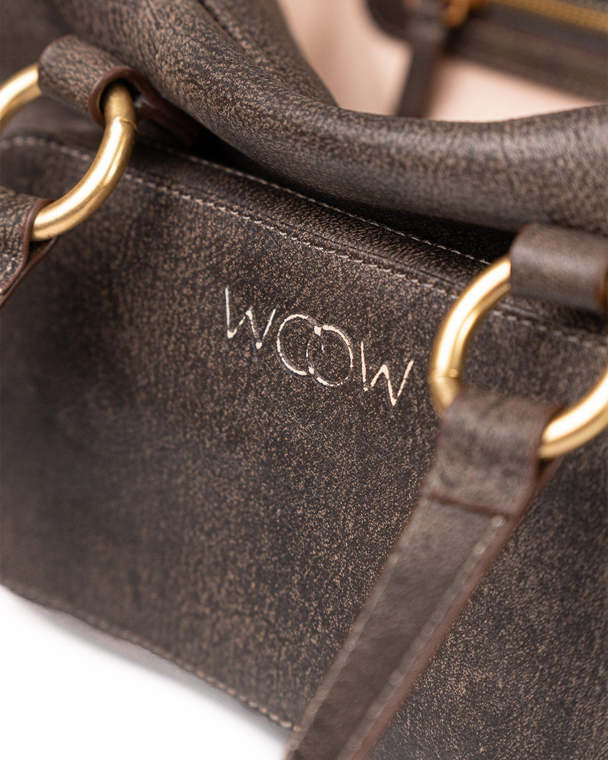 Bolsa Atena em Couro Grey WOOW