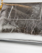 Bolsa Pequena Aya Couro Silver WOOW