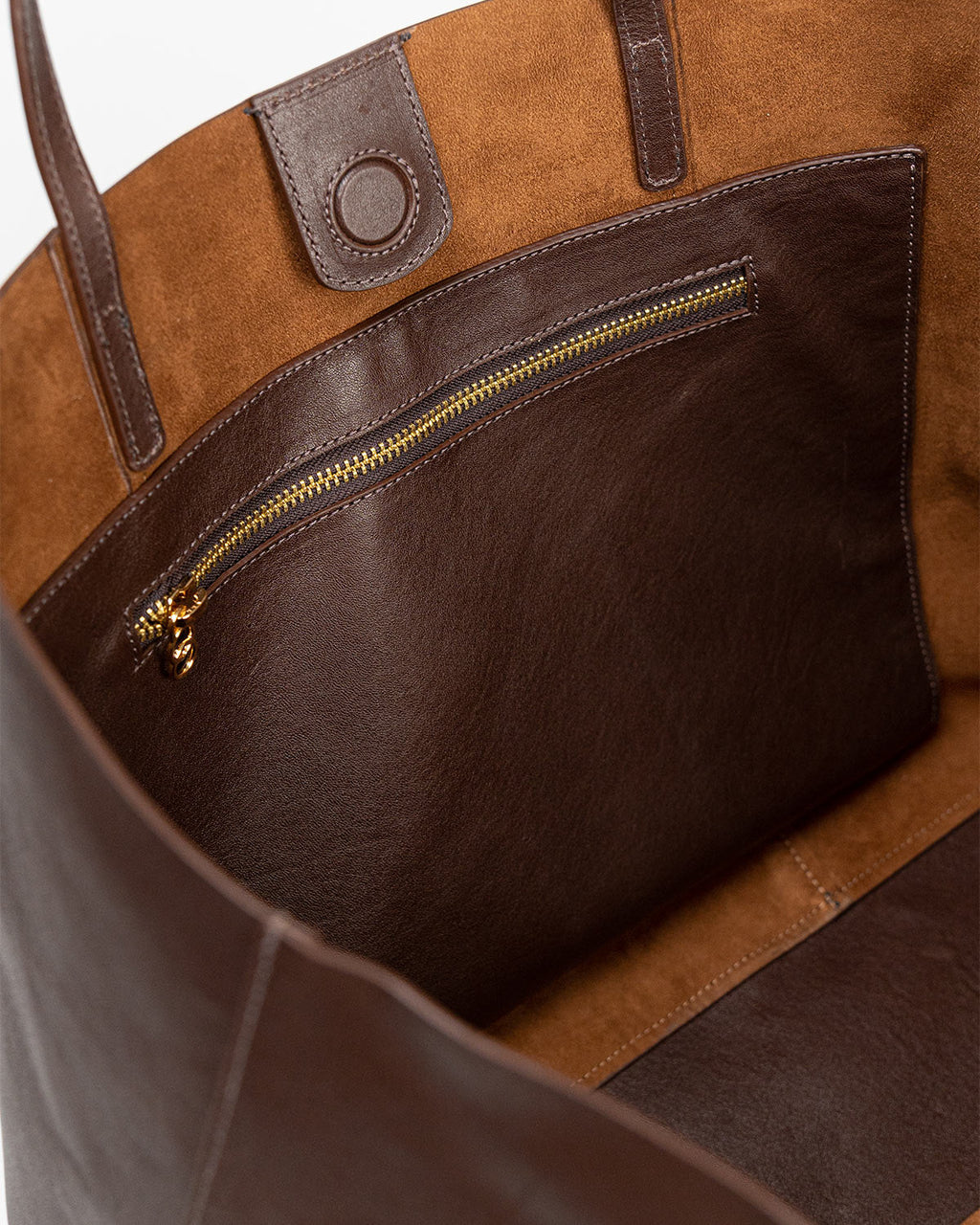 Bolsa Grande Milano Couro Chocolate WOOW