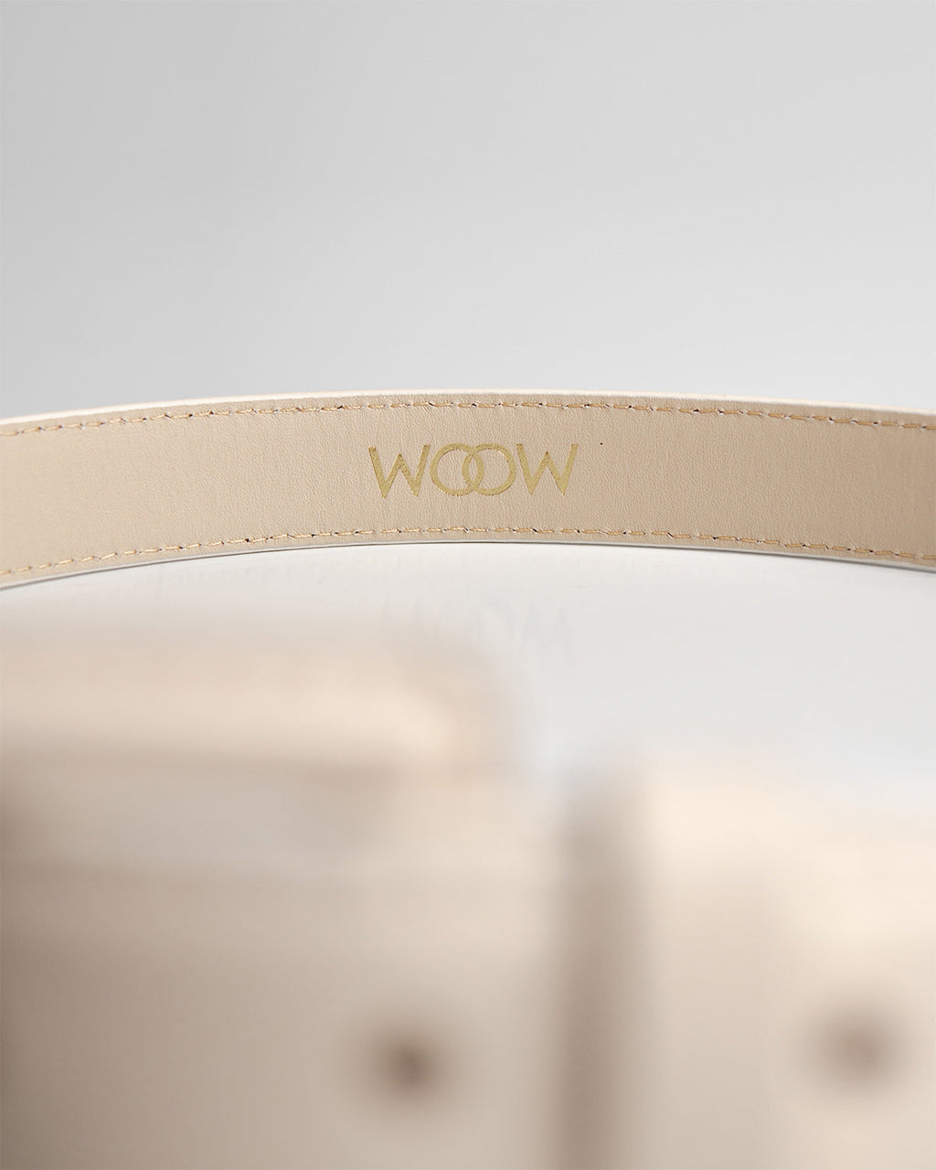 Cinto Eva Couro Off White WOOW