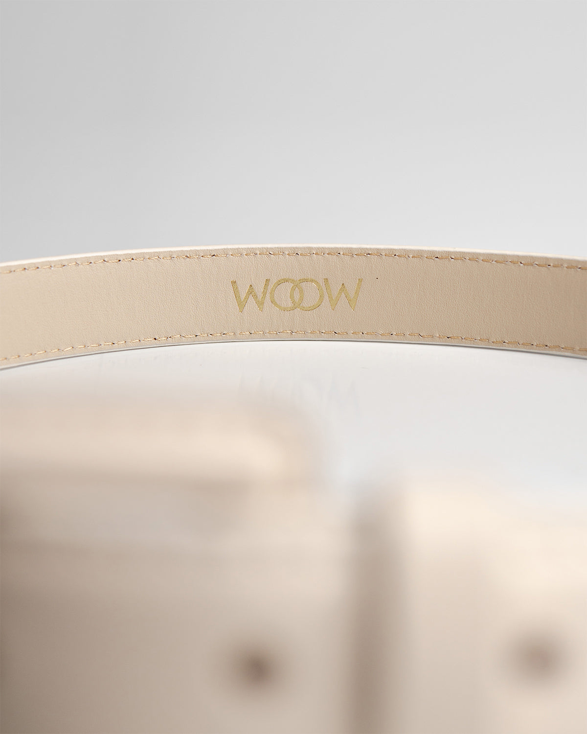 Cinto Eva Couro Off White WOOW
