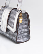 Bolsa Pequena Sophia Couro Silver WOOW