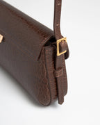 Bolsa Média Giovana Couro Chocolate WOOW