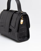 Bolsa Pequena Sophia Couro Preto WOOW