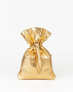 Bolsa Média Rafaela Couro Gold Com Bracelete WOOW