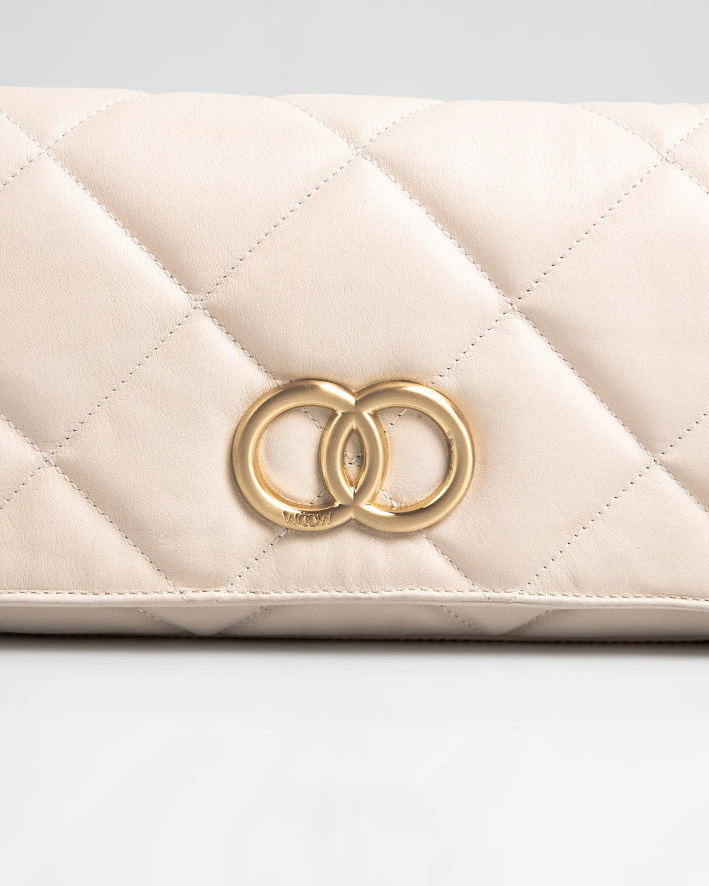 Bolsa Média Serena Couro Off White WOOW