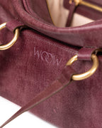 Bolsa Atena em Couro Grape WOOW