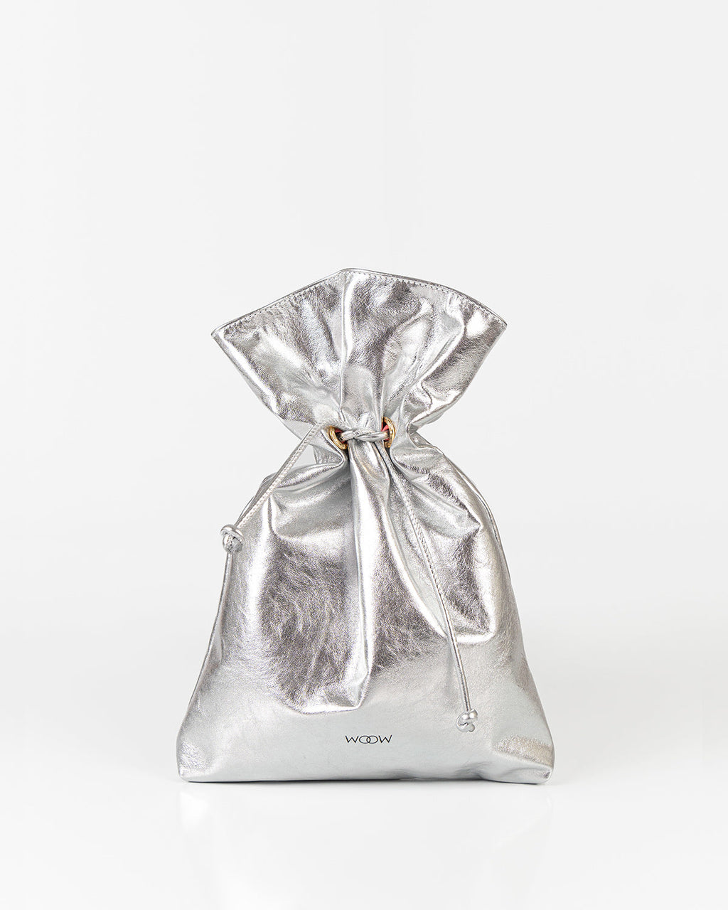 Bolsa Média Rafa Couro Silver WOOW