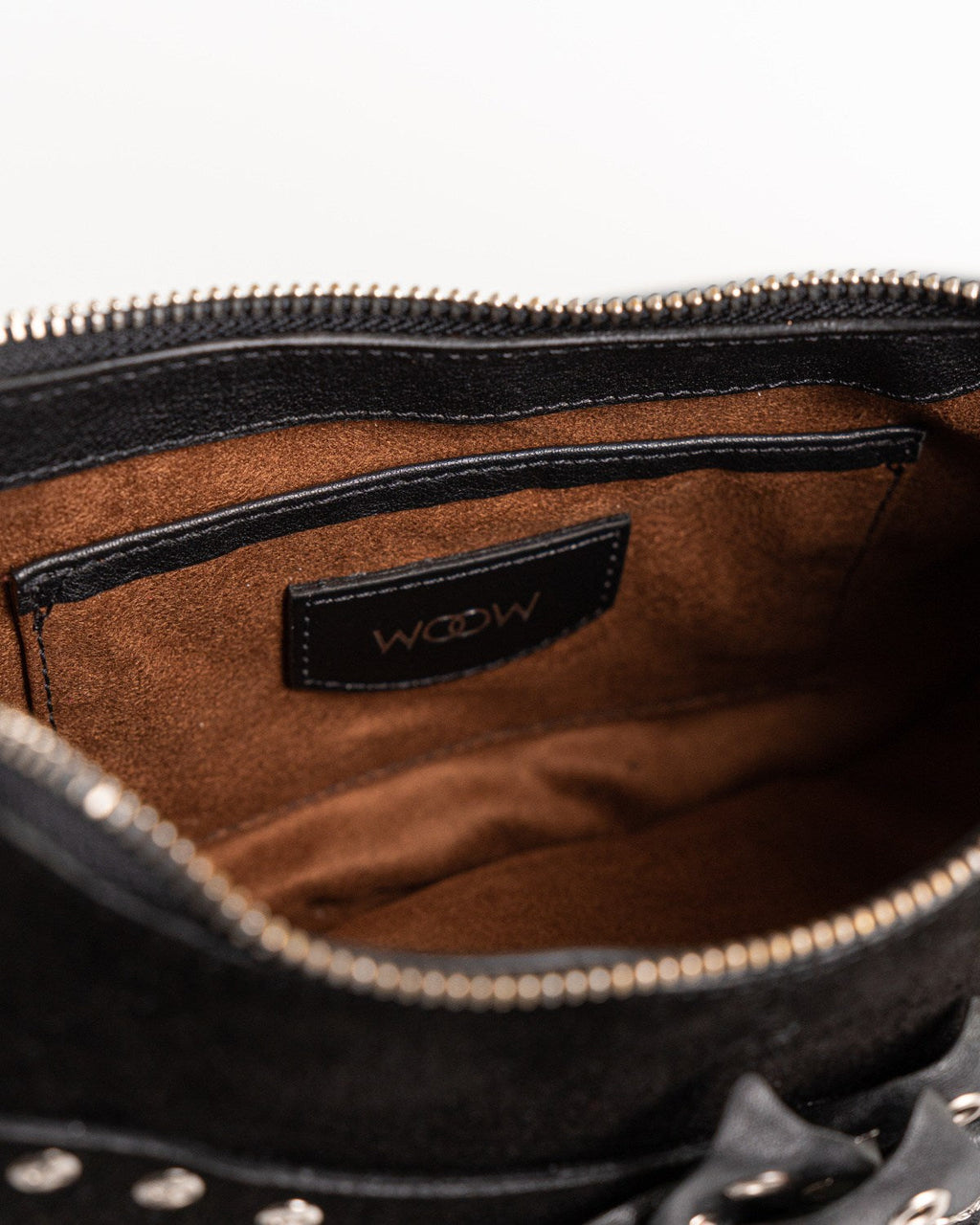 Bolsa Western Denver em Couro Preto com Franjas WOOW