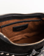 Bolsa Western Denver em Couro Preto com Franjas WOOW