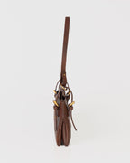Bolsa Média Selene em Couro Camel WOOW
