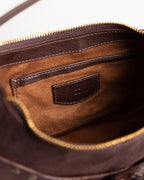 Bolsa Western Denver em Couro Café com Franjas WOOW