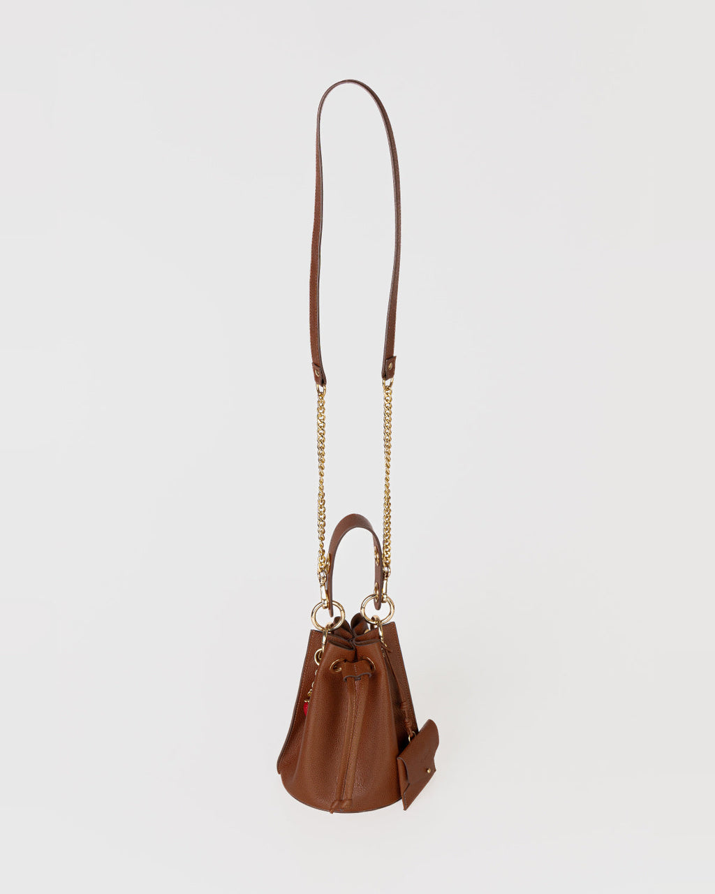 Bolsa Bucket Livia em Couro Tan WOOW