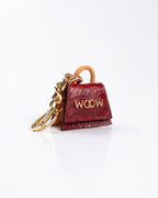 Chaveiro Mini Paty Flower Bordô WOOW