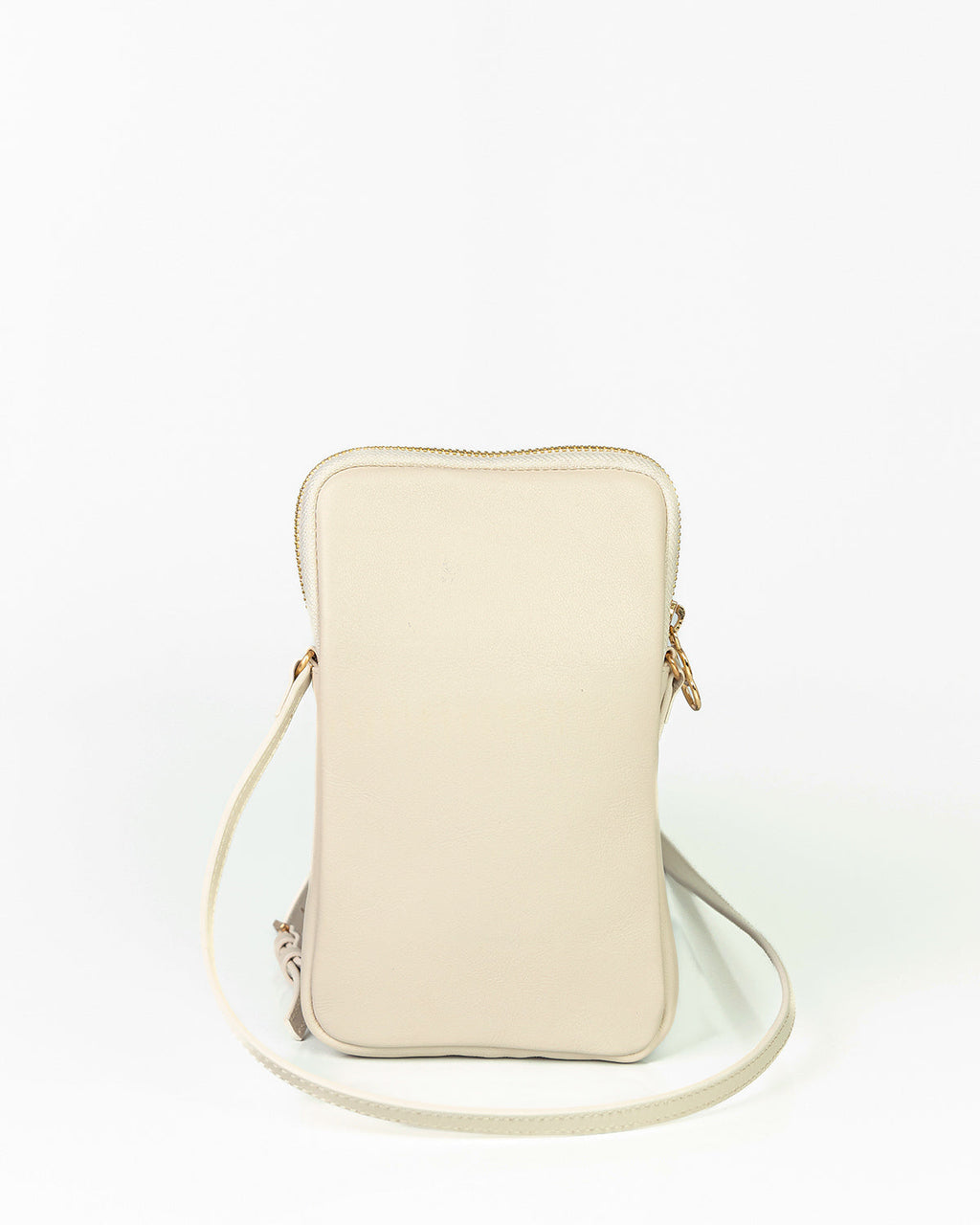 Porta Celular Clara em Couro Off White WOOW