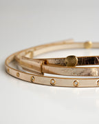 Cinto Carolina Couro Gold WOOW